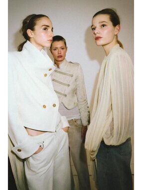 ZARA ZW COLLECTION LIMITED EDITION CONTRASTING CROPPED JACKET